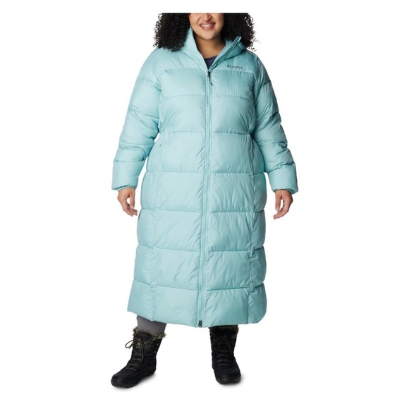 Columbia Puffect Long Jacket Womens XXL Full Zip Puffer Insulated Hood parka - Picture 1 of 10